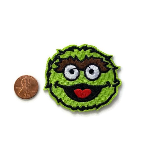 Oscar The Grouch Embroidered Patch - Picture 2 of 3